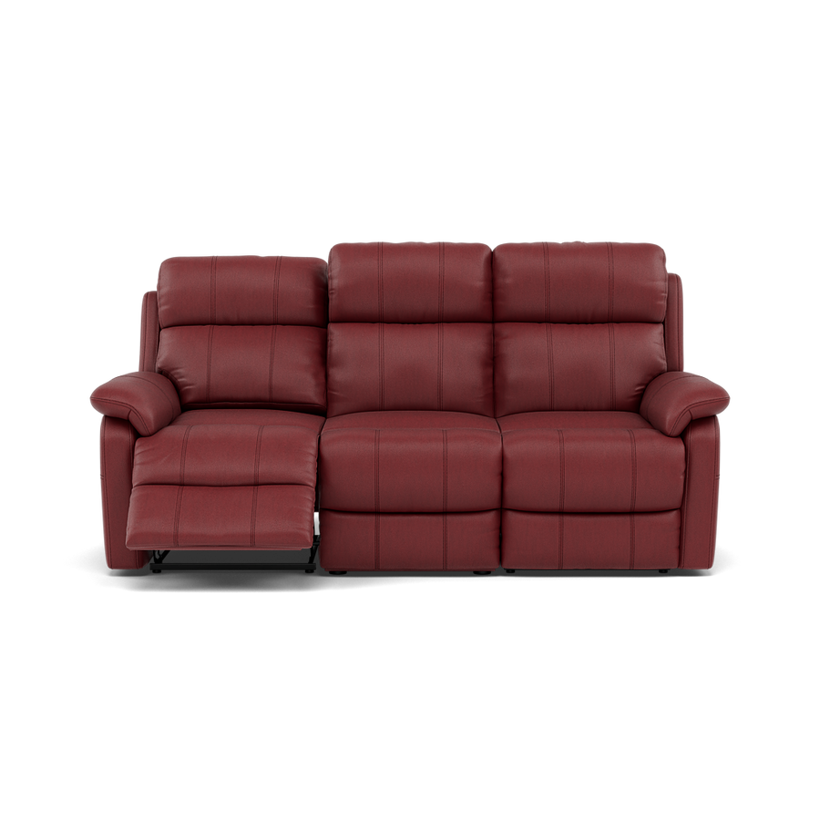 Fara 3 Seater Recliner Sofa - 3 Seater with 2 Power Recliners Cat 25S - Power Recliner with USB Sofas Sterling Home 1 NCS-854C RUSTIC RED