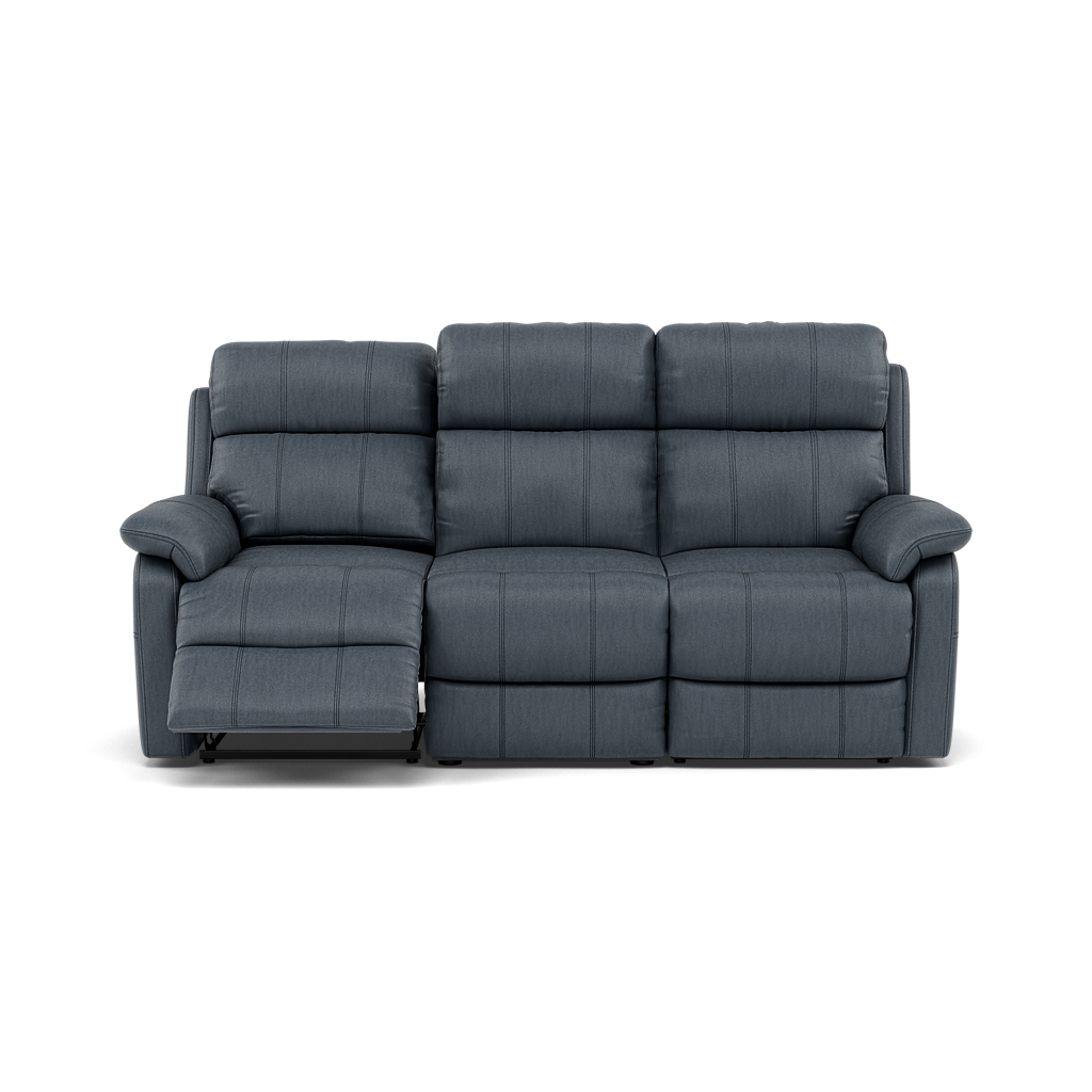 Fara 3 Seater Recliner Sofa - 3 Seater with 2 Power Recliners Cat 25S - Power Recliner with USB Sofas Sterling Home 14 NCS-313E OCEAN BLUE