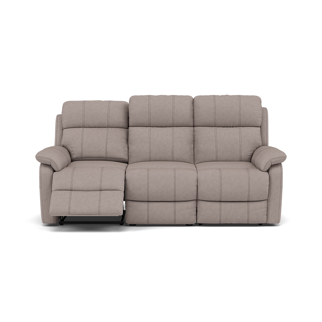 Fara 3 Seater Recliner Sofa - 3 Seater with 2 Power Recliners Fabric - Power Recliner with USB 3 Seater Sofas Sterling Home 1 BFA-BLJ-22 DOVE GREY
