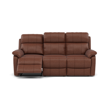 Fara 3 Seater Recliner Sofa - 3 Seater with 2 Power Recliners Fabric - Power Recliner with USB 3 Seater Sofas Sterling Home 7 BFA-BLJ-05 HAZELNUT