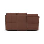 Fara 3 Seater Recliner Sofa - 3 Seater with 2 Power Recliners Fabric - Power Recliner with USB — BFA-BLJ-05 HAZELNUT, gallery image 2