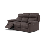 Fara 3 Seater Recliner Sofa - 3 Seater with 2 Power Recliners Fabric - Power Recliner with USB — BFA-BLJ-088 CHARCOAL GREY, gallery image 3