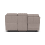 Fara 3 Seater Recliner Sofa - 3 Seater with 2 Power Recliners Fabric - Power Recliner with USB — BFA-BLJ-22 DOVE GREY, gallery image 2