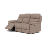 Fara 3 Seater Recliner Sofa - 3 Seater with 2 Power Recliners Fabric - Power Recliner with USB — BFA-BLJ-946 SILVER GREY, gallery image 3