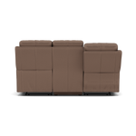 Fara 3 Seater Recliner Sofa - 3 Seater with 2 Power Recliners Fabric - Power Recliner with USB — BFA-MAD-05 DARK TAUPE, gallery image 2