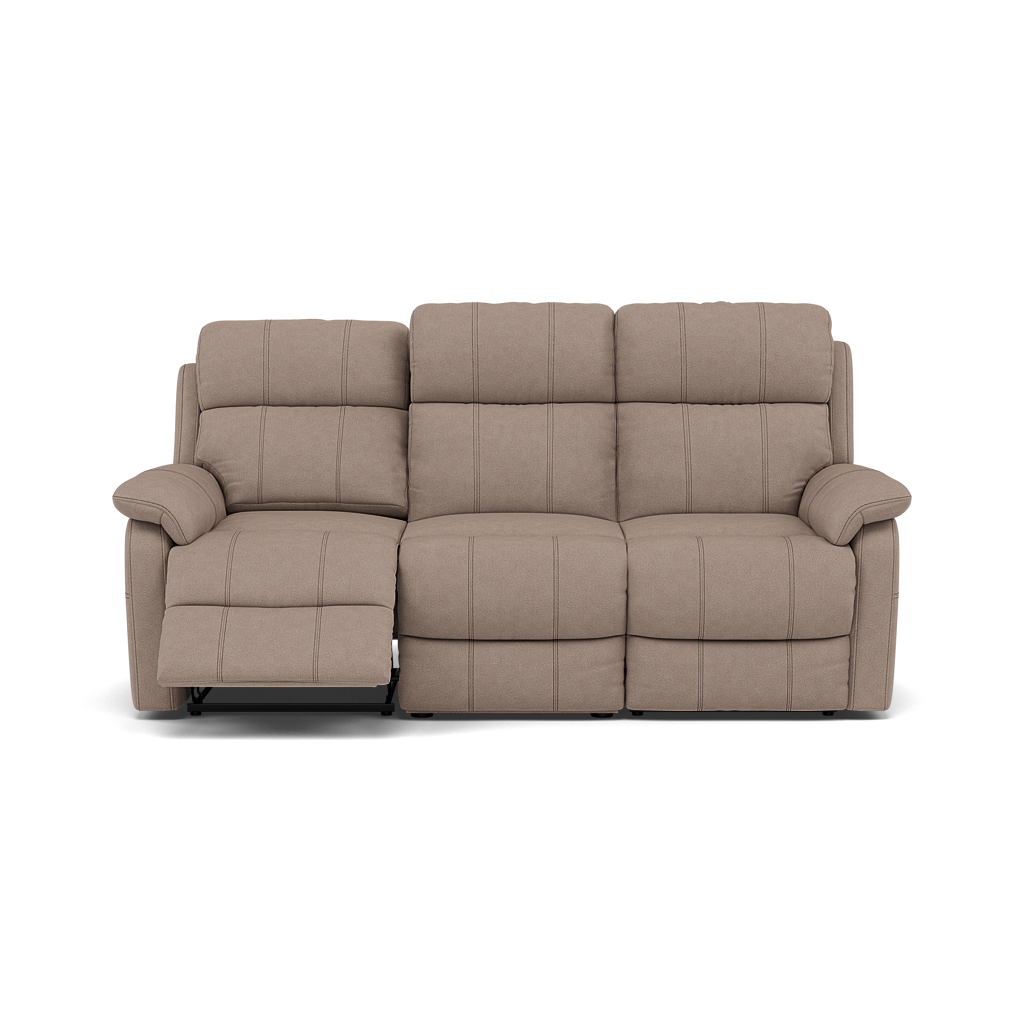 Fara 3 Seater Recliner Sofa - 3 Seater with 2 Power Recliners Fabric - Power Recliner with USB 3 Seater Sofas Sterling Home 3 BFA-BLJ-946 SILVER GREY
