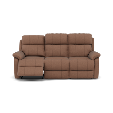 Fara 3 Seater Recliner Sofa - 3 Seater with 2 Power Recliners Fabric - Power Recliner with USB 3 Seater Sofas Sterling Home 6 BFA-BLJ-04 TOBACCO