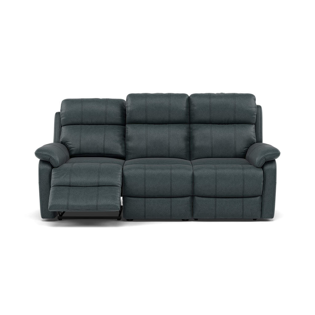 Fara 3 Seater Recliner Sofa - 3 Seater with 2 Power Recliners Fabric - Power Recliner with USB 3 Seater Sofas Sterling Home 9 BFA-BLJ-2047 LAKE GREEN
