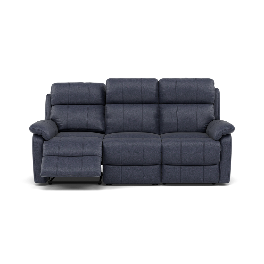 Fara 3 Seater Recliner Sofa - 3 Seater with 2 Power Recliners Fabric - Power Recliner with USB 3 Seater Sofas Sterling Home 8 BFA-BLJ-08 PACIFIC BLUE