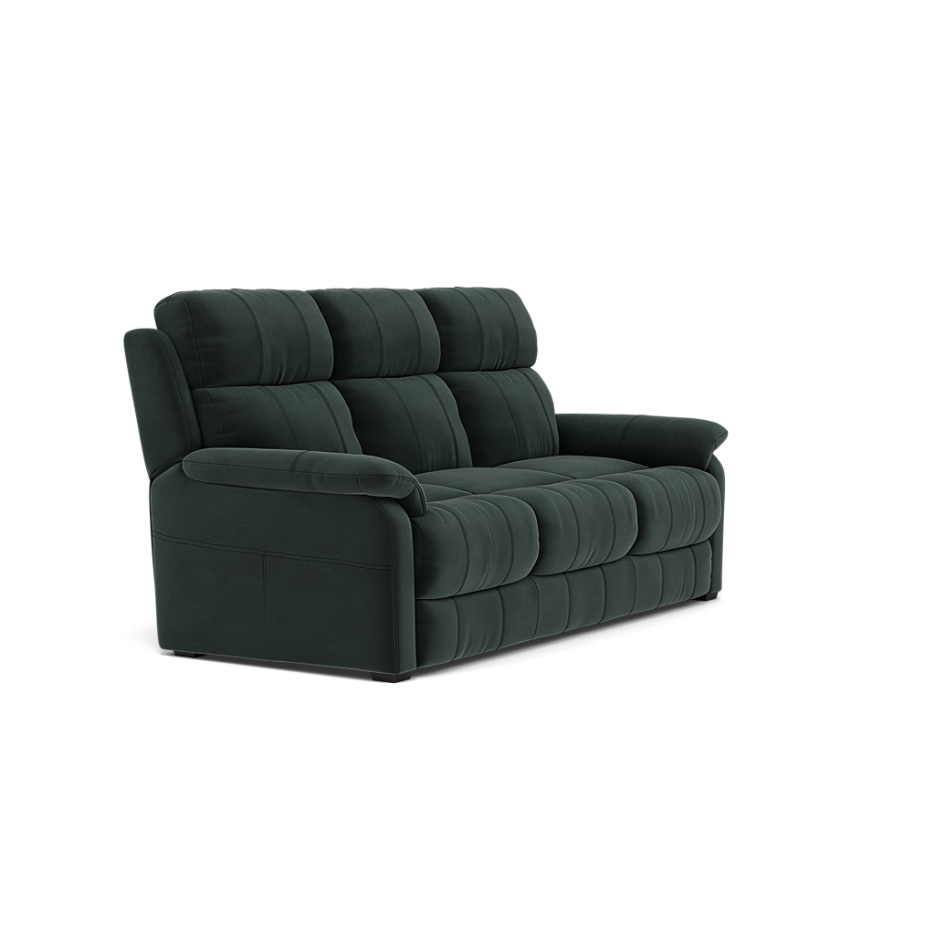 Fara 3 Seater Sofa - 3 Seater Fabric — FAB-MEG-21  CHARCOAL GREY, gallery image 1