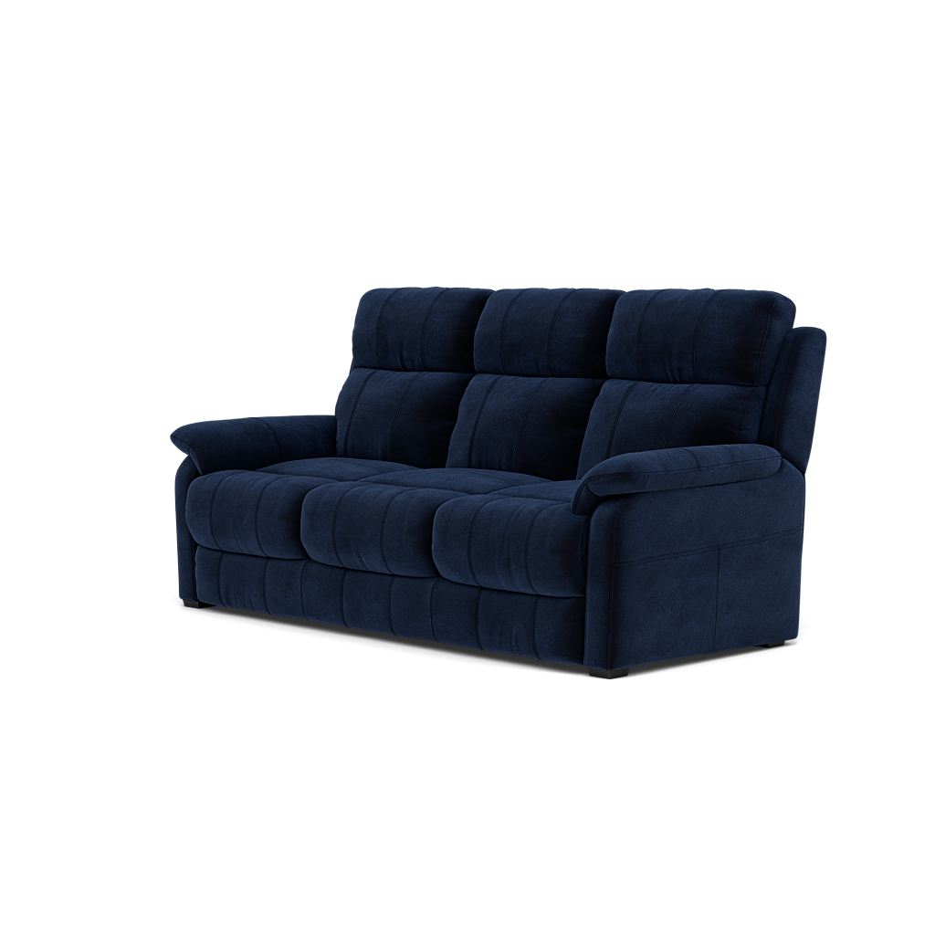 Fara 3 Seater Sofa - 3 Seater Fabric — FAB-MEG-28  NAVY, gallery image 3