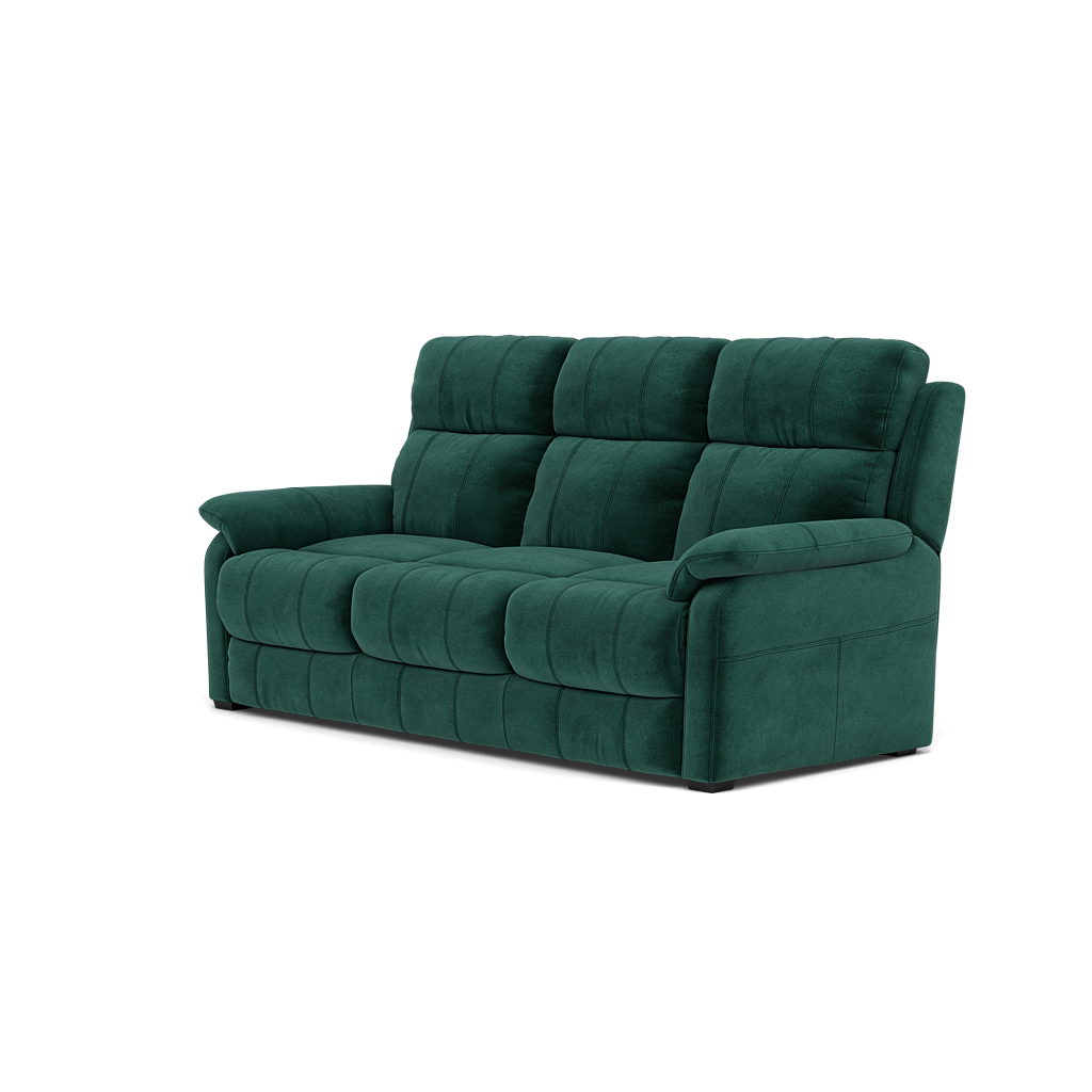 Fara 3 Seater Sofa - 3 Seater Fabric — FAB-MEG-37  EMERALD GREEN, gallery image 3