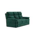 Fara 3 Seater Sofa - 3 Seater Fabric — FAB-MEG-37  EMERALD GREEN, gallery image 1