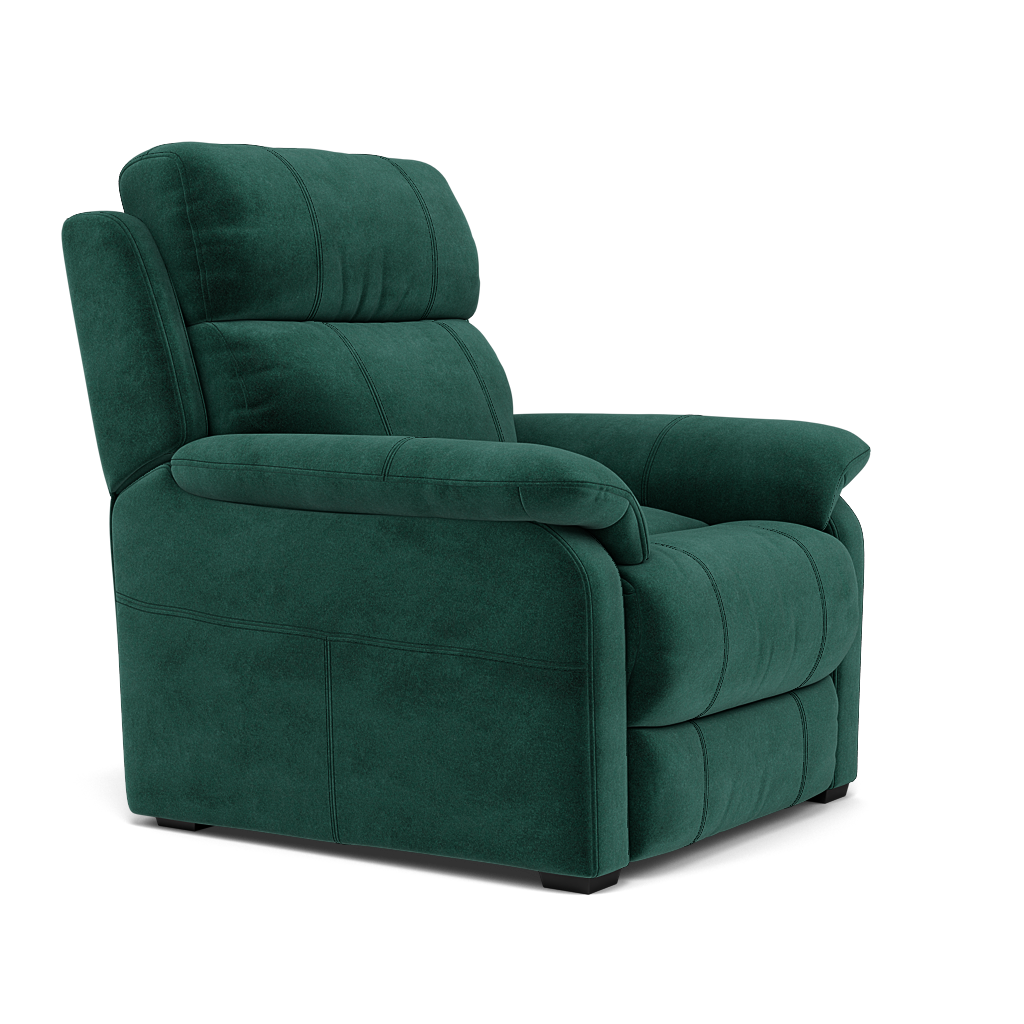 Fara Armchair - Armchair Fabric — FAB-MEG-37  EMERALD GREEN, gallery image 1
