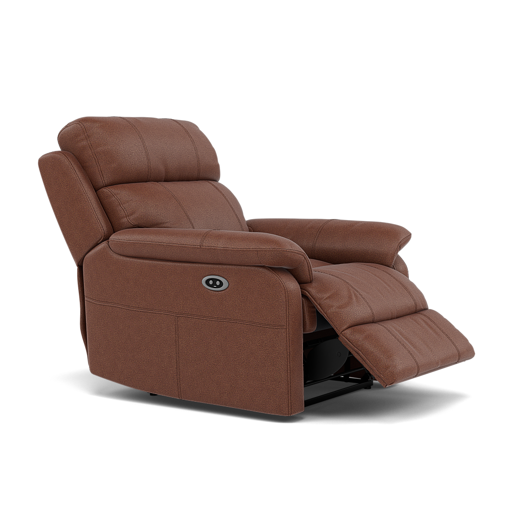 Fara Recliner Armchair - Power Recliner Armchair Fabric - Power Recliner with USB — BFA-BLJ-05 HAZELNUT, gallery image 1
