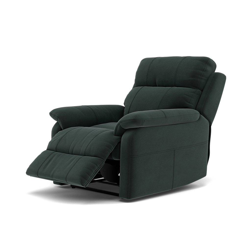 Fara Recliner Armchair - Power Recliner Armchair Fabric - Power Recliner with USB — FAB-MEG-21  CHARCOAL GREY, gallery image 3