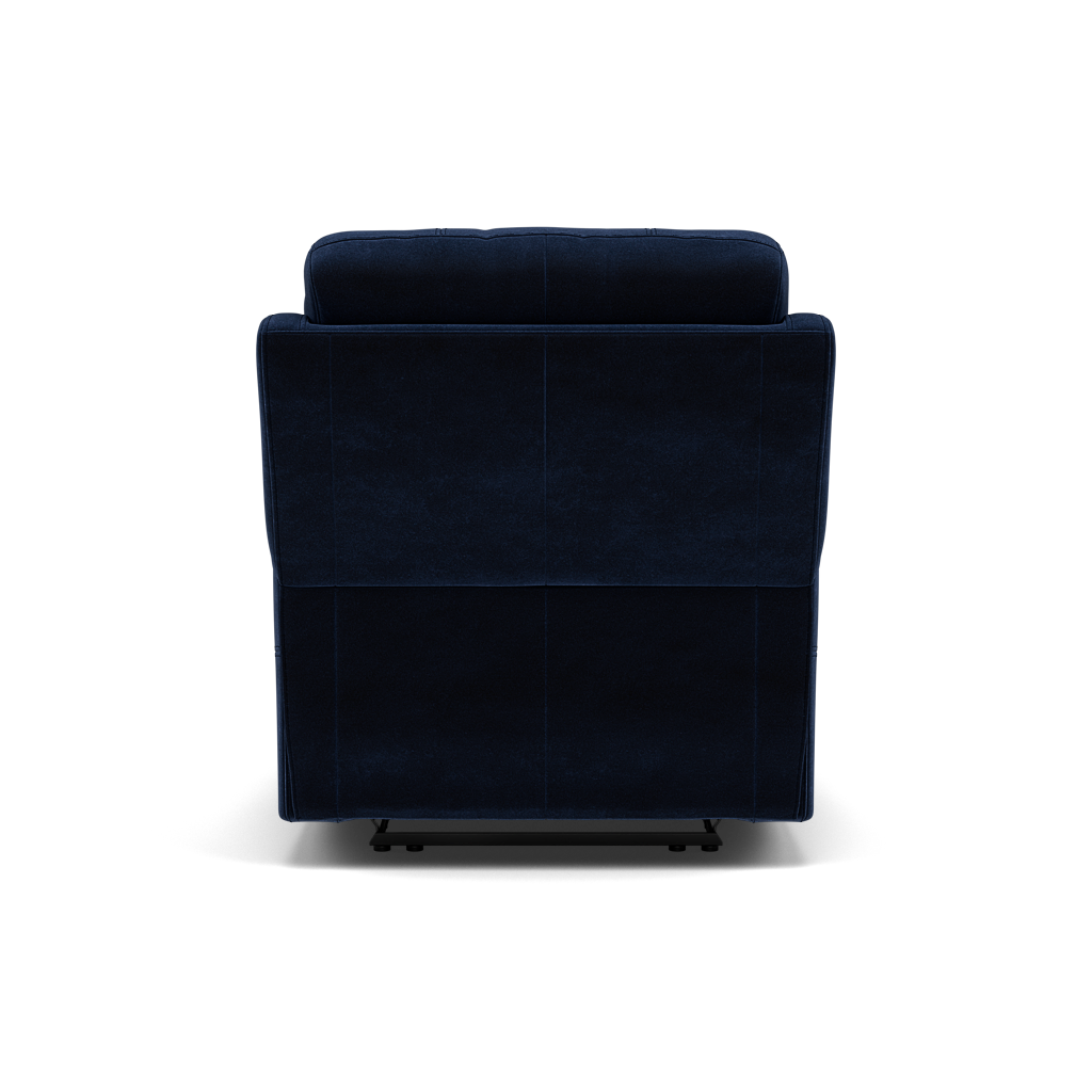 Fara Recliner Armchair - Power Recliner Armchair Fabric - Power Recliner with USB — FAB-MEG-28  NAVY, gallery image 2