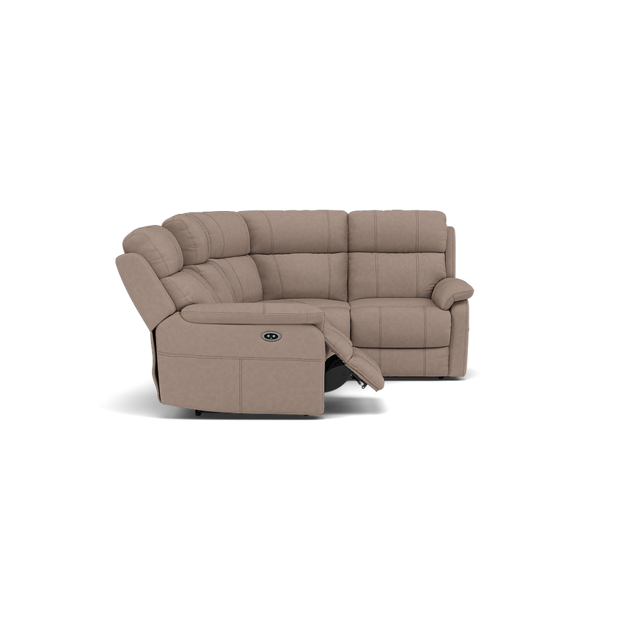 Fara Small Corner Recliner Sofa - Combination 4 1 Corner 2 with 2 Power Recliners Fabric - Right Hand Facing Sterling Home BFA-BLJ-946 SILVER GREY 2