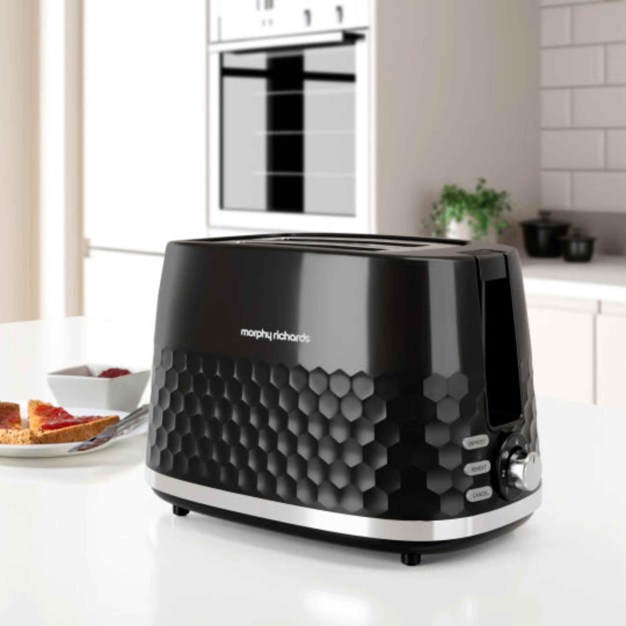 Morphy Richards Hive Black 2 Slice Toaster Sterling Home 1