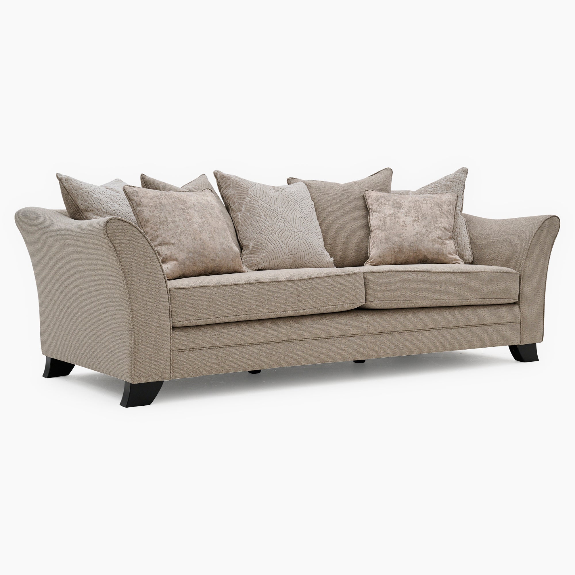 Fern 4 Seater Cushion Back Sofa - 4 Seater Sofa Pillow Back Price Band 1 - Standard Frame Sofas Sterling Home 3