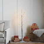 Lit Warm White Snow Tree 120CM - Lit Warm White Snow Tree 120CM Sterling Home 1