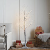 Lit Warm White Snow Tree 120CM