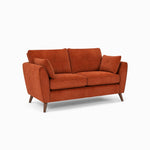 Zara 2 Seater Sofa - 2 Seater Sofa — Plush Marmalade / Light Feet, gallery image 1