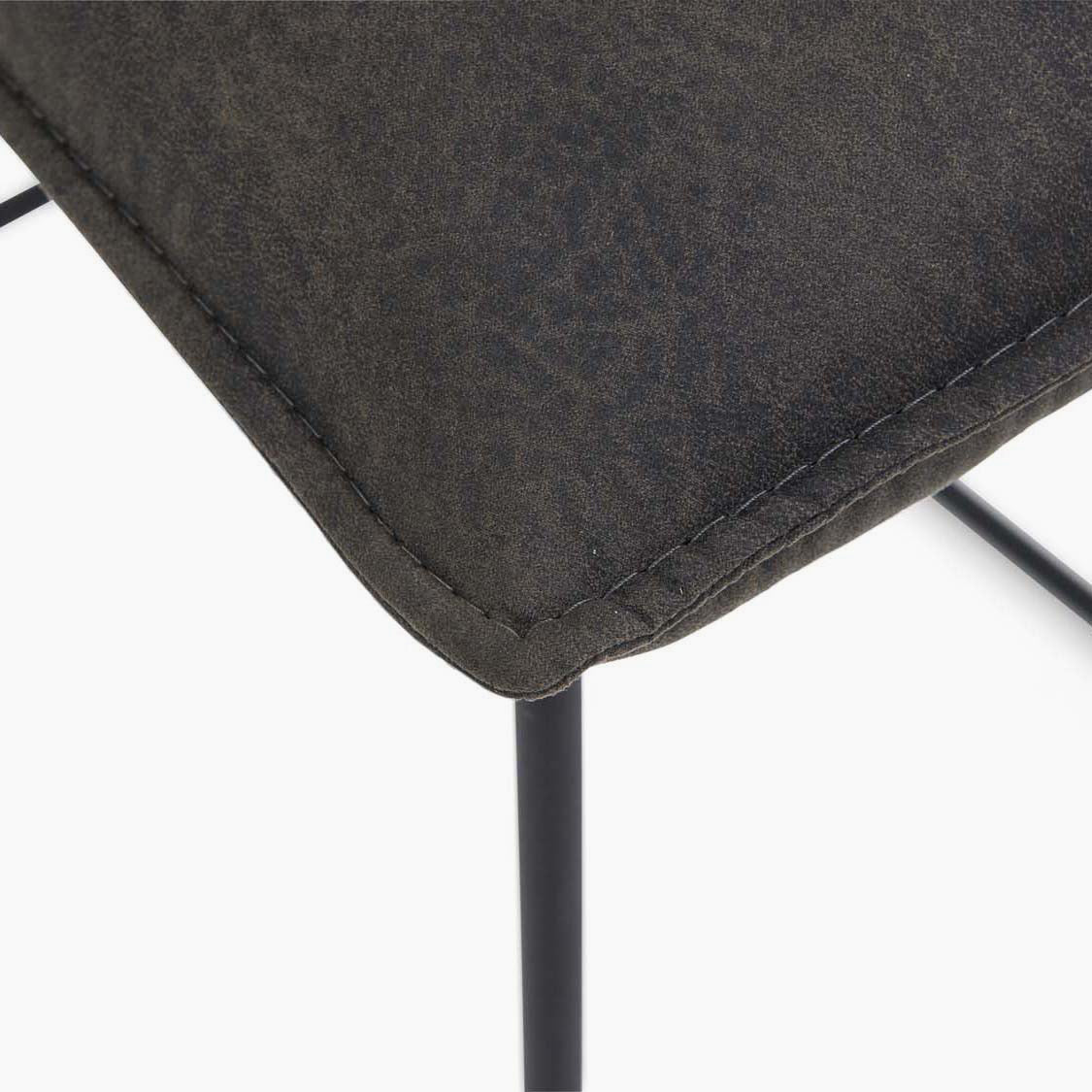 Floki Bar Stool - Bar Stool Grey Suede Chairs Sterling Home 3