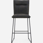 Floki Bar Stool - Bar Stool Grey Suede Chairs Sterling Home 4
