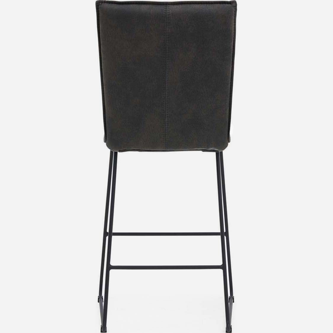 Floki Bar Stool - Bar Stool Grey Suede Chairs Sterling Home 7
