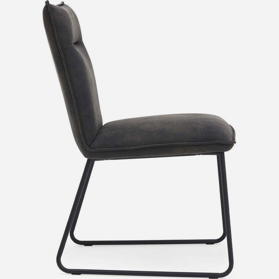 Floki Dining Chair - Dining Chair Grey Suede Chairs Sterling Home 2