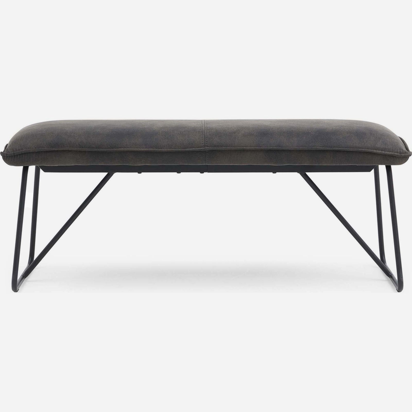 Floki Bench - Standard Bench Grey Suede Chairs Sterling Home 1