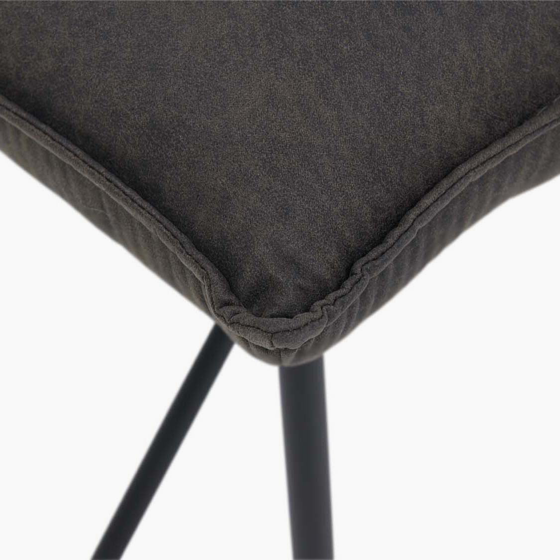 Floki Bench - Standard Bench Grey Suede Chairs Sterling Home 3