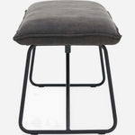 Floki Bench - Standard Bench Grey Suede Chairs Sterling Home 5