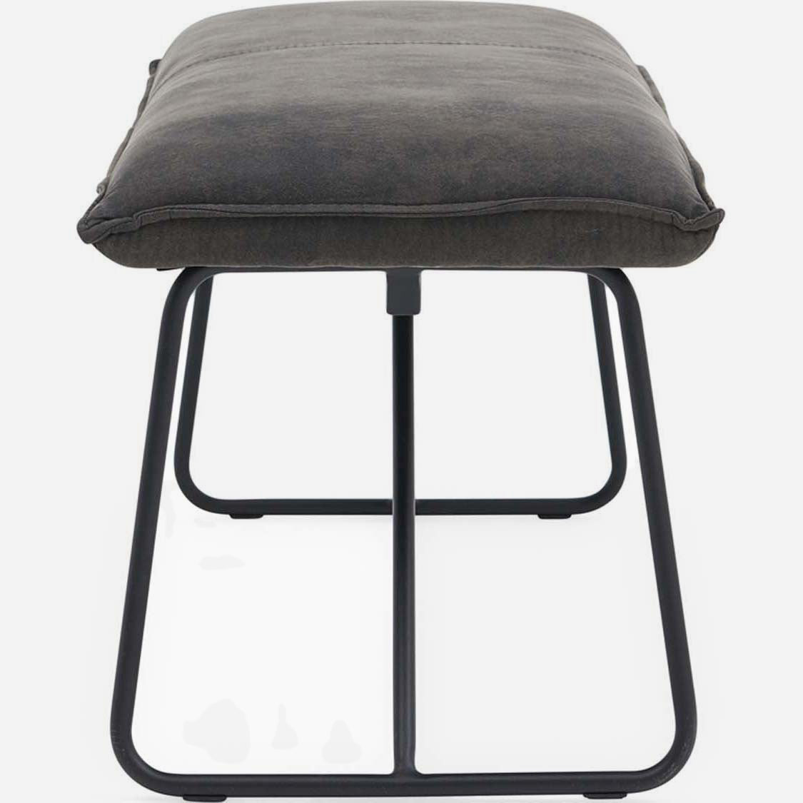 Floki Bench - Standard Bench Grey Suede Chairs Sterling Home 5