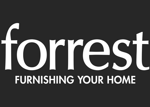 Forrest logo on a black background