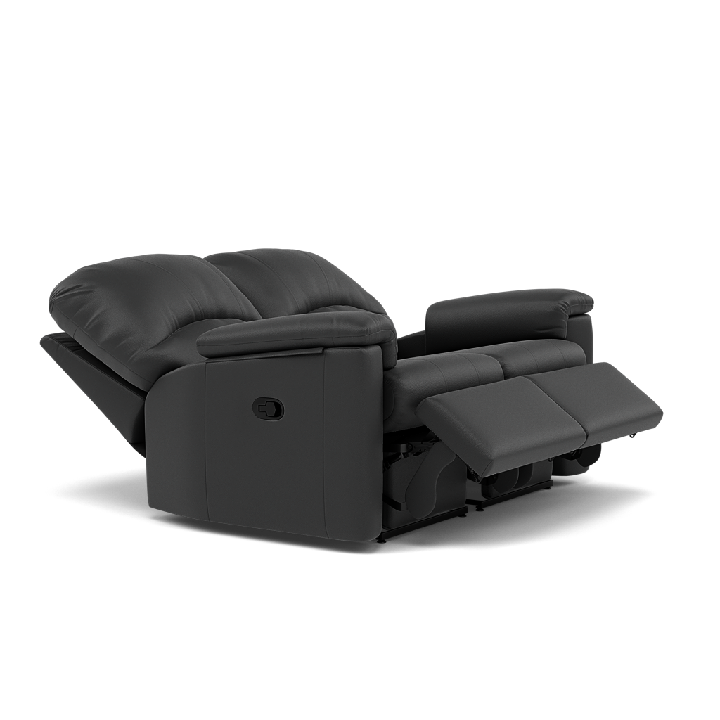 G Plan Chloe 2 Seater Recliner Sofa - 2 Seater Power Recliner Sofa Double Grade L - Power Recliner — L852 Cambridge Petrol Blue, gallery image 1
