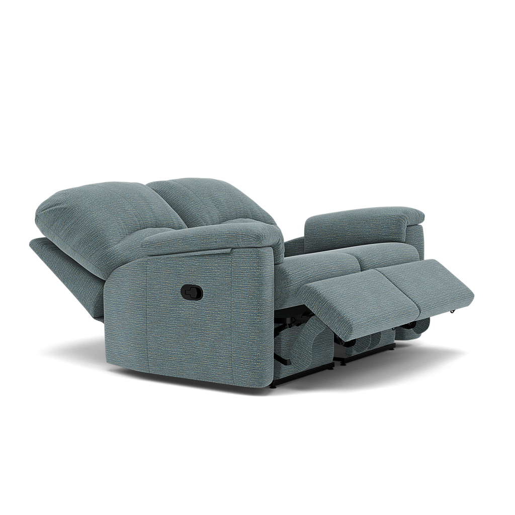 G Plan Chloe 2 Seater Recliner Sofa - 2 Seater Power Recliner Sofa (Left) Grade B - Left Hand Recliner — B925 Waffle Marine, gallery image 1