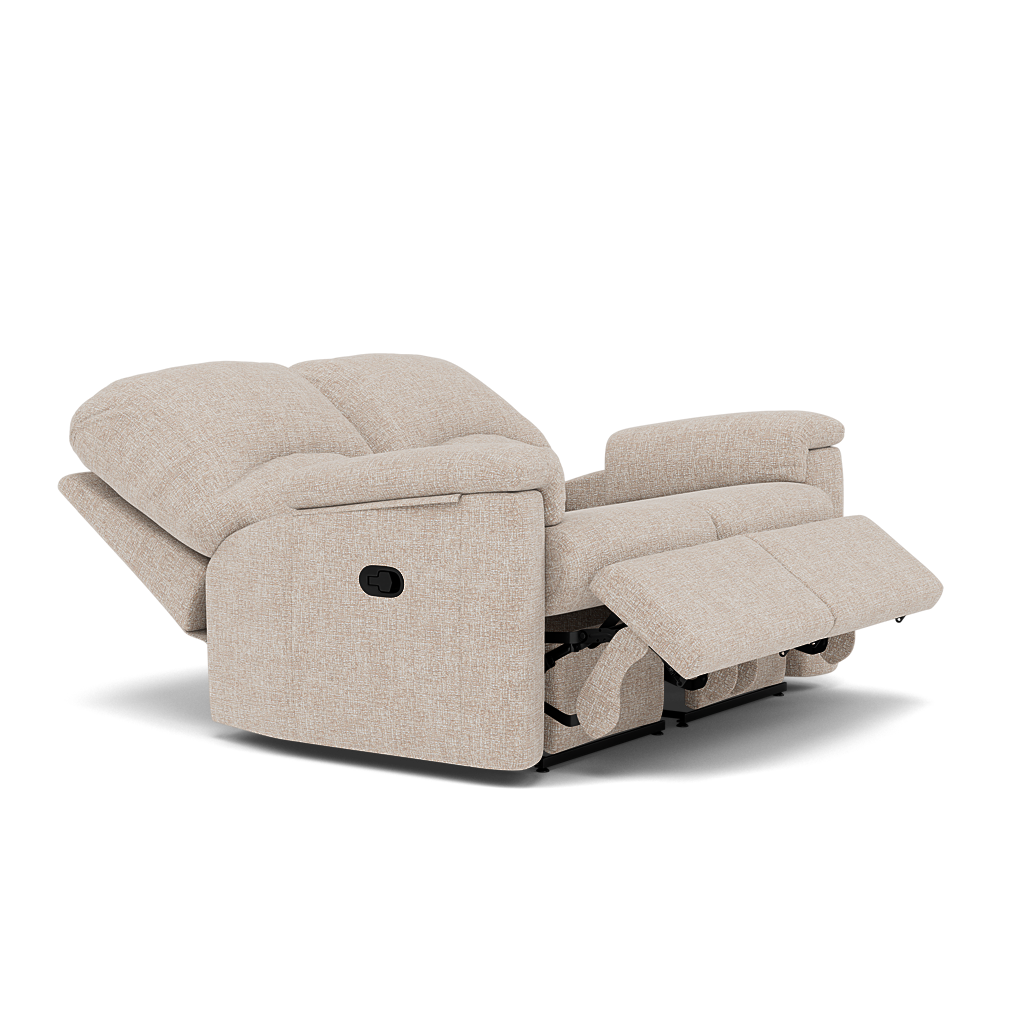 G Plan Chloe 2 Seater Recliner Sofa - 2 Seater Recliner Sofa Double Grade W - Manual Recliner — W002 Loom Shale, gallery image 1
