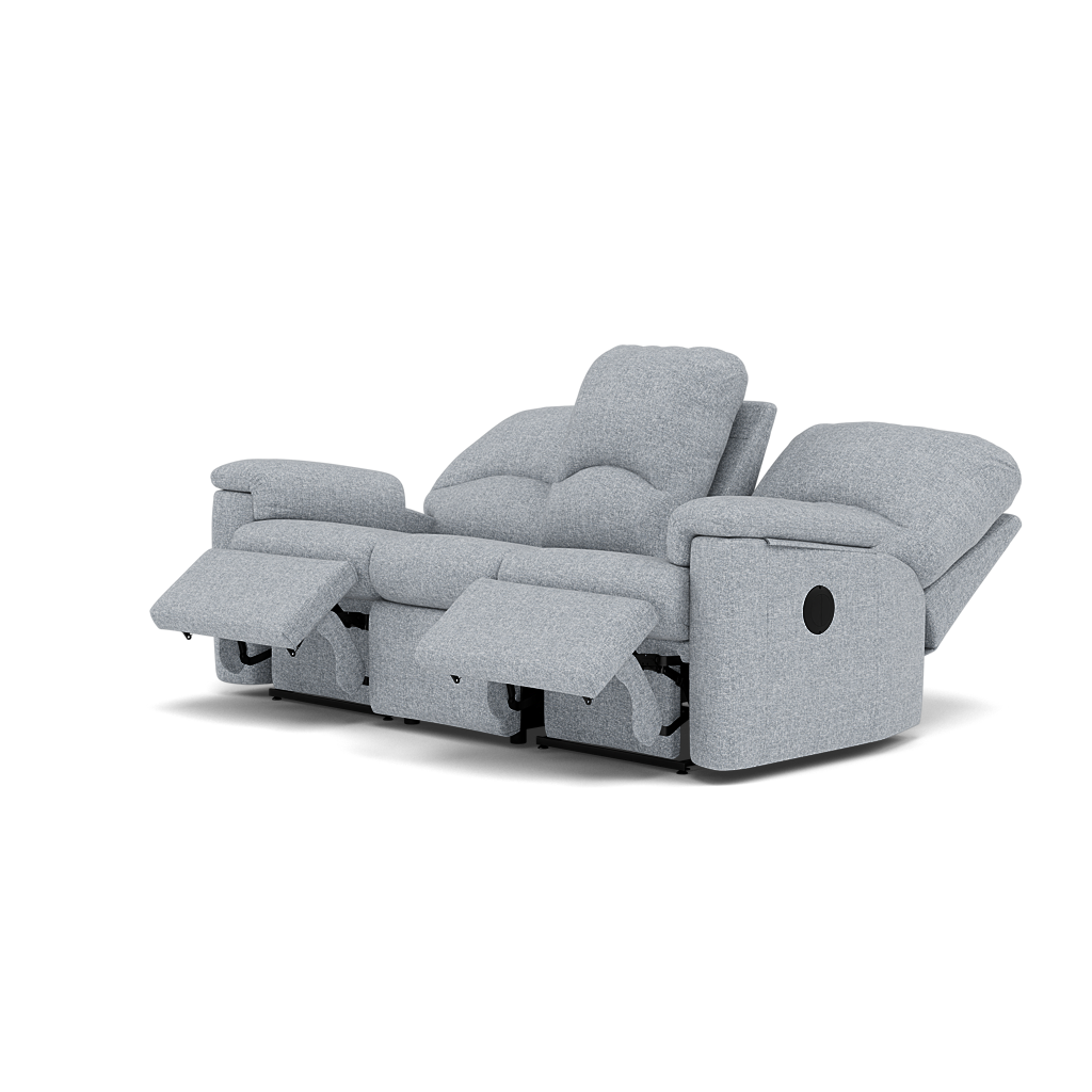 G Plan Chloe 3 Seater Recliner Sofa - 3 Seater Power Recliner Sofa Double Grade B - Power Recliner — B932 Beach Duck Egg, gallery image 3