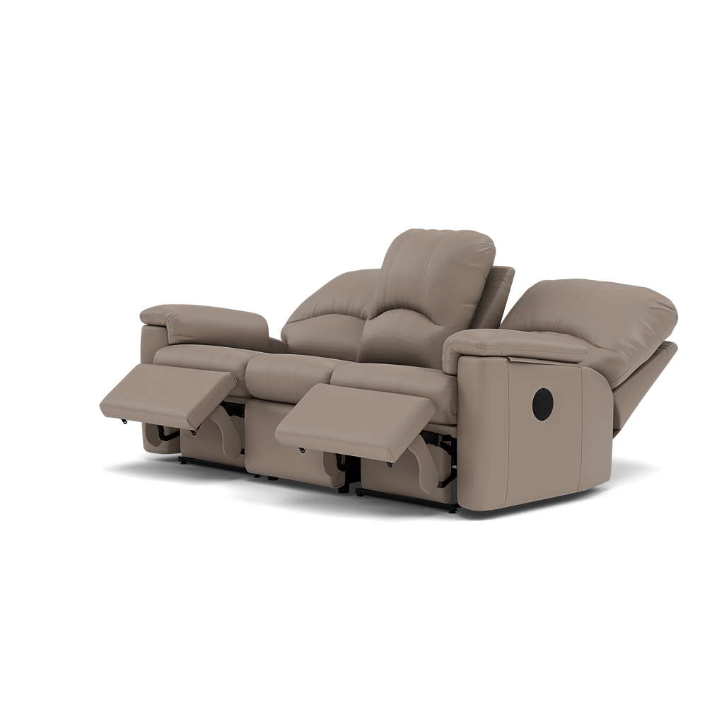 G Plan Chloe 3 Seater Recliner Sofa - 3 Seater Power Recliner Sofa (Left) Grade H - Left Hand Recliner — H001 Oxford Mushroom, gallery image 3