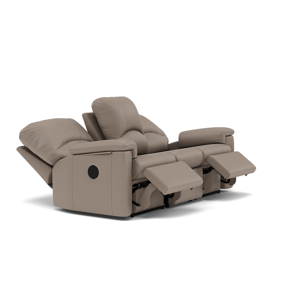 G Plan Chloe 3 Seater Recliner Sofa - 3 Seater Power Recliner Sofa (Left) Grade H - Left Hand Recliner — H001 Oxford Mushroom, gallery image 1