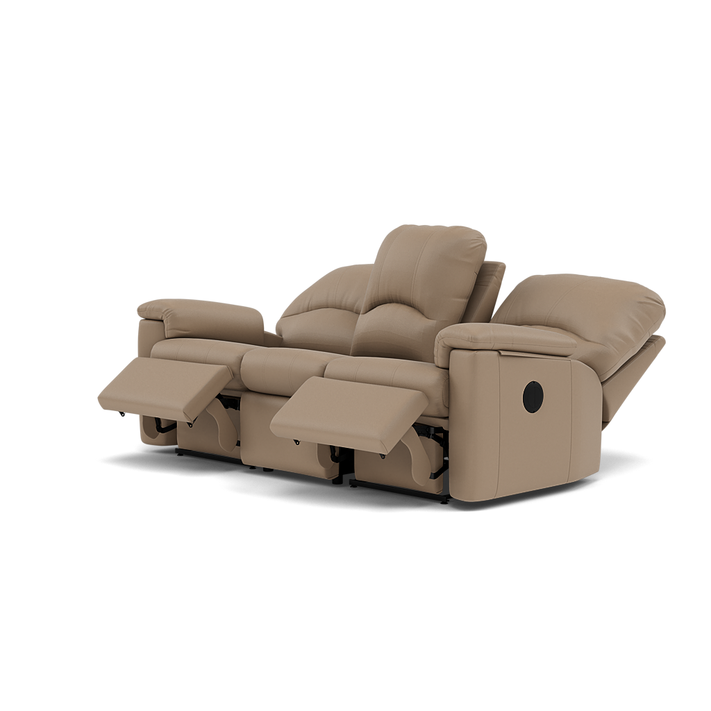 G Plan Chloe 3 Seater Recliner Sofa - 3 Seater Power Recliner Sofa (Left) Grade L - Left Hand Recliner — L846 Cambridge Taupe, gallery image 3