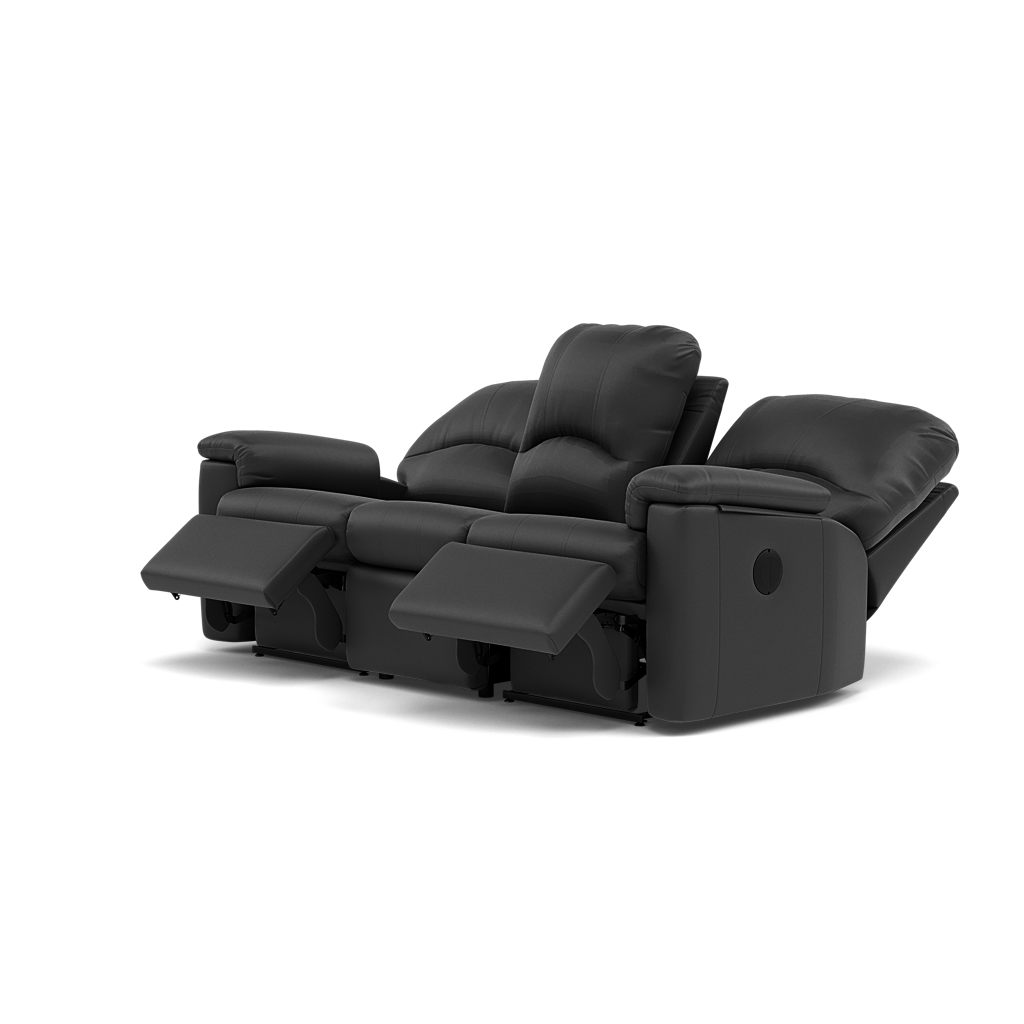 G Plan Chloe 3 Seater Recliner Sofa - 3 Seater Power Recliner Sofa (Left) Grade L - Left Hand Recliner — L852 Cambridge Petrol Blue, gallery image 3