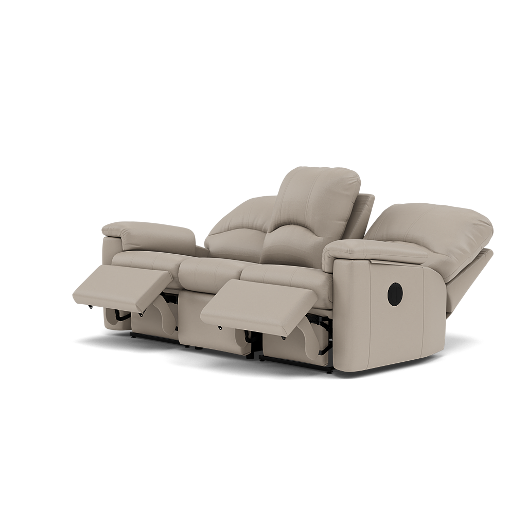 G Plan Chloe 3 Seater Recliner Sofa - 3 Seater Power Recliner Sofa (Right) Grade H - Right Hand Recliner — H002 Oxford Putty, gallery image 3