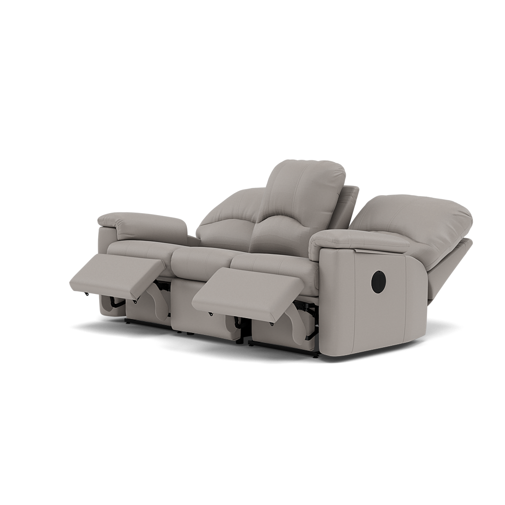 G Plan Chloe 3 Seater Recliner Sofa - 3 Seater Power Recliner Sofa (Right) Grade L - Right Hand Recliner — L842 Cambridge Grey, gallery image 3
