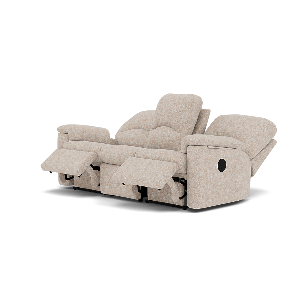 G Plan Chloe 3 Seater Recliner Sofa - 3 Seater Recliner Sofa (Left) Grade W - Left Hand Recliner — W002 Loom Shale, gallery image 3