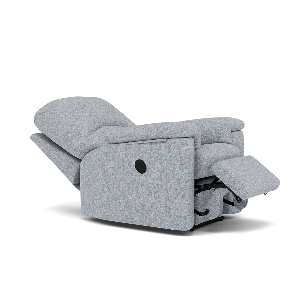 G Plan Chloe Small Recliner Armchair - Small Power Recliner Chair Grade B - Power Recliner — B932 Beach Duck Egg, gallery image 1