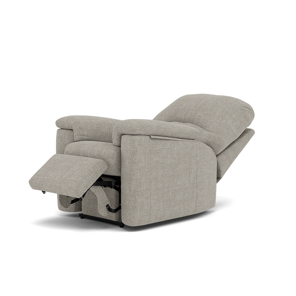 G Plan Chloe Small Recliner Armchair - Small Recliner Chair Grade W - Manual Recliner — W001 Loom Smoke, gallery image 3