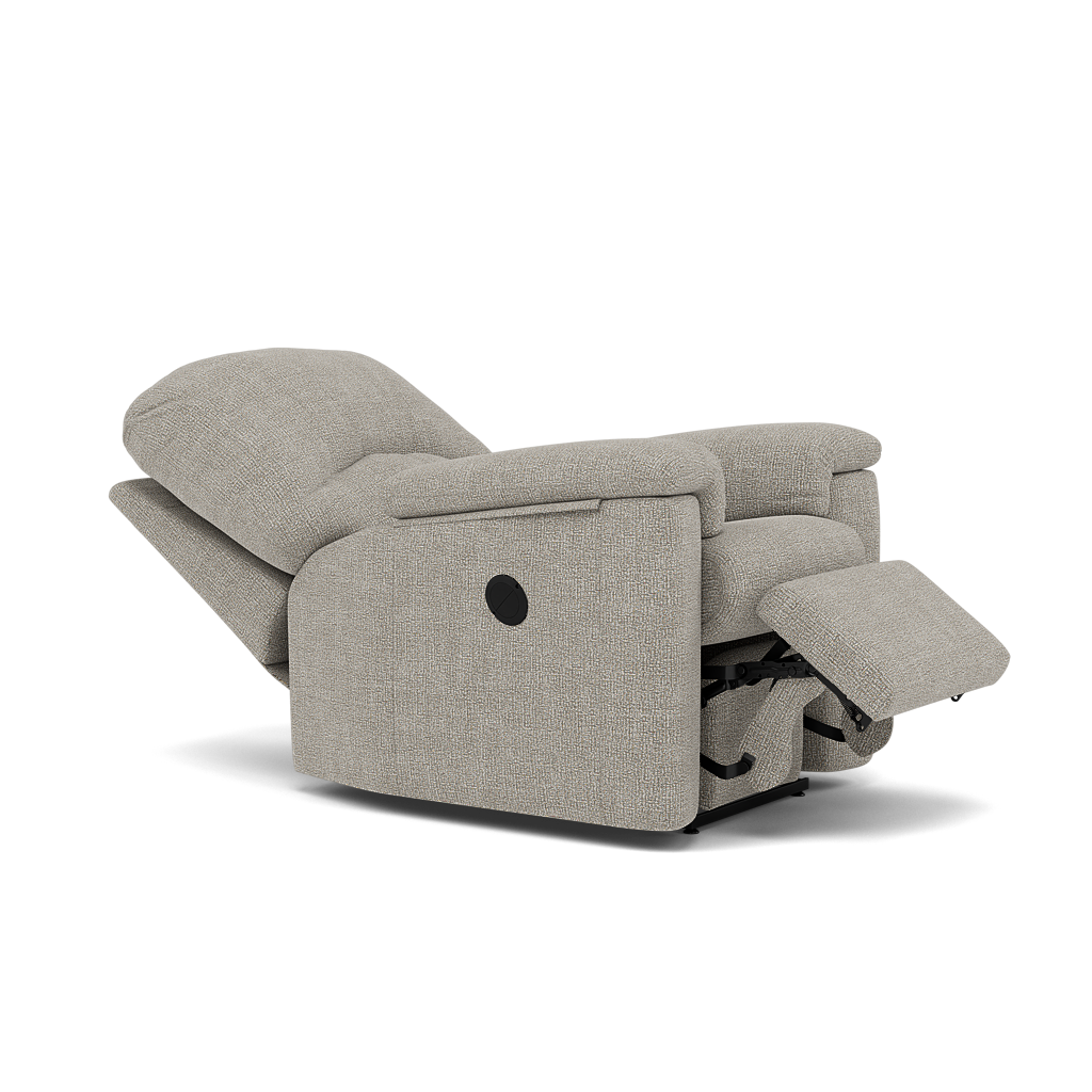 G Plan Chloe Small Recliner Armchair - Small Recliner Chair Grade W - Manual Recliner — W001 Loom Smoke, gallery image 1